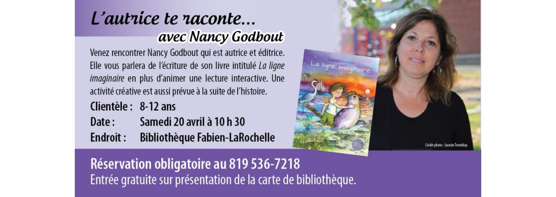 L'autrice te racontre - Nancy Godbout